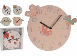 Hodiny nástěnné dětské 26 cm zvířátka