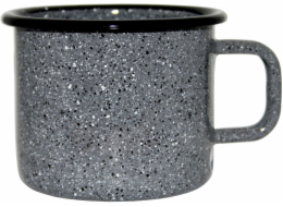 Hrnek 9 cm/0,5 l smalt dekor kámen