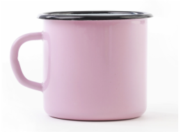 Hrnek smalt 400 ml růžový II ja.