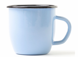 Hrnek smalt 7 cm/0,25 l světle modrý kónický