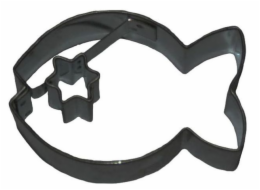 Vykrajovátko rybka s hvězdou uvnitř 3x4,1 cm