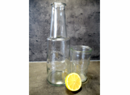 Karafa 800 ml se skleničkou 280 ml čirá