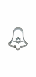 Vykrajovátko zvonek s hvězdou uvnitř 4,3x3,2 cm