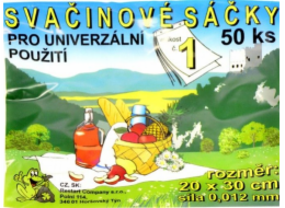 Sáček svačinový 20x30 cm blok 50 ks