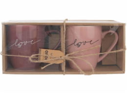 Hrnek 380 ml 2 ks LOVE porcelán