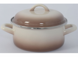 Rendlík 3,5 l smalt s poklicí dekor Capuccino 22 cm