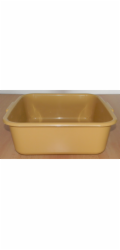 Mísa čtverec 31x31 cm plast béžová