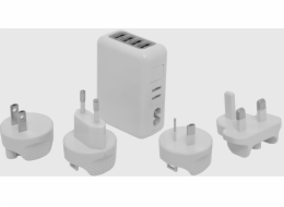 Nabíječka USB-4xUSB-4 typy zástrček