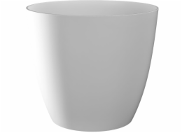 Obal na květináč 18 cm bílý Ella lesklý