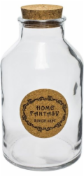 Láhev 700 ml sklo s korkovým špuntem Fantasy