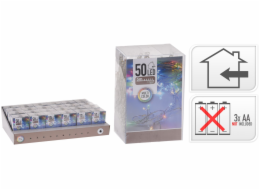 Světla vánoční 50 LED žárovek barevná vnitřní