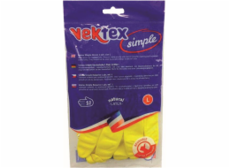 Rukavice úklidové velikost XL latex pudrované