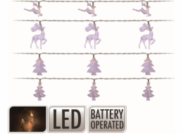 Světla vánoční 10 LED žárovek dekorační