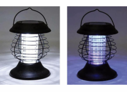 Lampa solární na hubení hmyzu UV LED 2v1