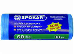 Pytel na odpadky 60x70 cm 60 l/30 ks SPOKAR extra pevné