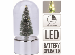 Stromeček vánoční 15 cm LED svítící na podstavci