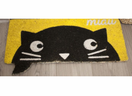 Rohožka 32x68 cm Miau, žlutá