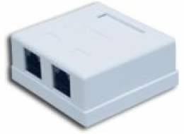 Surface-mounted UTP cat.6 socket 2xRJ45 ALANTEC