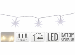 Světla vánoční hvězdičky LED 10 žárovek teplá bílá