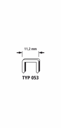 Wolfcraft široké sponky, 4000 ks, Typ53 10mm 7037100