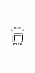 Wolfcraft široké sponky, 1000 ks, Typ53 14mm 7045000