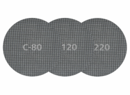 Wolfcraft Wolfcraft 5 x samodržná mřížková plátna zrno 120, o 180 mm 5615000