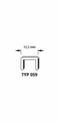 Wolfcraft široké sponky 1250 ks Typ59 8mm 7203000