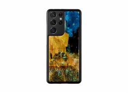 Pouzdro iKins pro Samsung Galaxy S21 Ultra kavárna terasa černá
