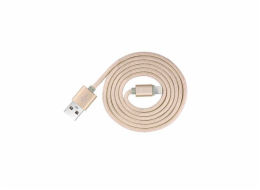 Devia Fashion Series Cable for Lightning (MFi, 2.4A 1.2M) champagne gold