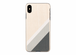 Pouzdro MAN&WOOD SmartPhone iPhone XS Max šedý oblek černý