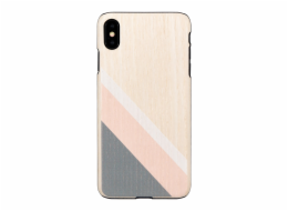 Pouzdro MAN&WOOD SmartPhone iPhone XS Max růžový oblek černý