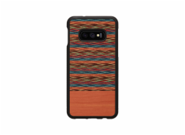 Pouzdro MAN&WOOD SmartPhone Galaxy S10e hnědé kostkované černé