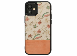 MAN&WOOD case for iPhone 12 mini pink flower black