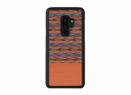 Pouzdro MAN&WOOD SmartPhone Galaxy S9 Plus hnědé kostkované černé