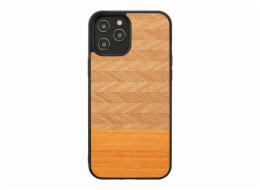 Pouzdro MAN&WOOD pro iPhone 12 Pro Max rybí kost arancia černá