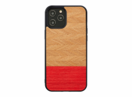 Pouzdro MAN&WOOD pro iPhone 12 Pro Max rybí kost azalka černá