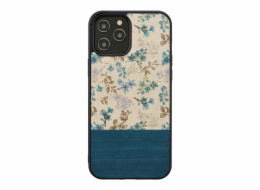 Pouzdro MAN&WOOD pro iPhone 12 Pro Max modrý květ černý