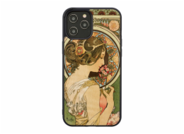 Pouzdro MAN&WOOD pro iPhone 12 Pro Max primrose černé