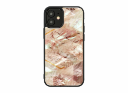 Pouzdro iKins pro Apple iPhone 12 mini růžové mramorové