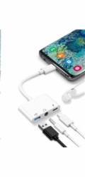 SPARE PRINT HP T6N04AE - kompatibilní COTECi adaptér 3v1 USB-C na Jack 3,5mm, USB-C a USB-A