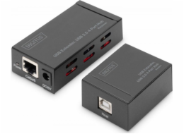 Digitus Prodlužovací kabel/rozšiřující rozbočovač 4 porty USB 2.0 