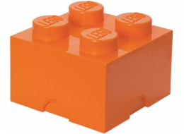 Pokoj Copenhagen LEGO Storage Brick 4 oranžová, úložný box