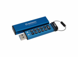 Kingston P200/8GB/145MBps/USB 3.2/USB-A/+ Adaptér/Modrá IKKP200/8GB