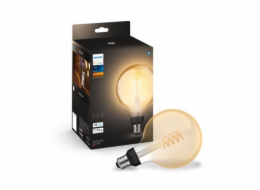 Philips 8719514343023 LED filamentová žárovka 1x7W E27 550lm 2100K čirá PHILIPS Hue White Filament Globe large 7W E27 G125 DIM