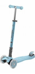Spokey PLIER PRO Skládací tříkolka dětská se svítícími kolečky, modrá