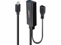 Aktivní prodlužovací kabel Lindy USB 3.2 Gen 1, USB-C samec > USB-A samice