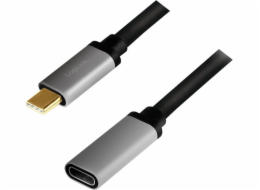 Kabel USB-C M/F,4K/60Hz aluminiowy 0.5m 