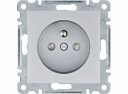Hager Polo Lumuni Power Nest s uzemněním složení kontaktů 16 A/250 VAC SILVER WL1042