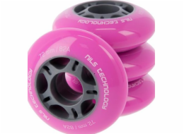 Nils Extreme PU 72x24 82A Pink Wheels (4 ks) Nils Extreme