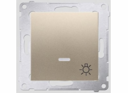 Kontaktovat - Tlačítko Simon Light Light Matte Golden Matt - DS1L.01/44